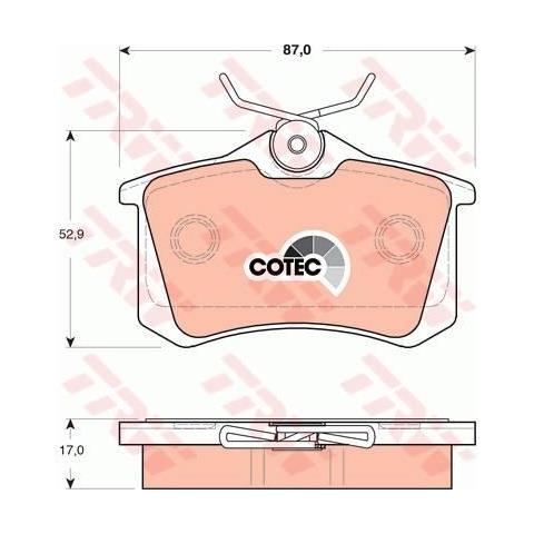 Kit Pastiglie Freno Gdb1504 - Foto 1