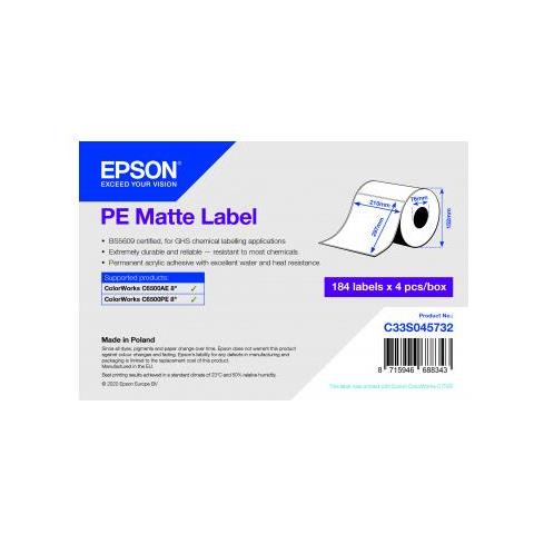 Pe Matte Label Die-cut Roll 210mmx297mm 184 Labels - Foto 1