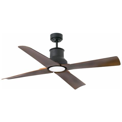 Ventilatore Da Soffitto A Led Marrone Con Motore Cc, 3000k, Ip44 - Foto 2