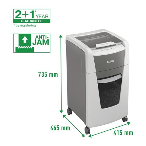 80160000 distruggi documenti Taglio a frammenti 22 cm Grigio, Bianco - Foto 15