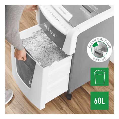 80160000 distruggi documenti Taglio a frammenti 22 cm Grigio, Bianco - Foto 15