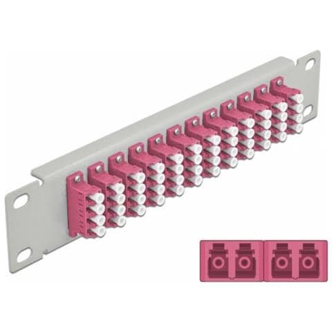 Patch Panel - Rack Montierbar - Lc X 12 - Grau - 1u - 25,4 Cm (10"") (66800) - Foto 1
