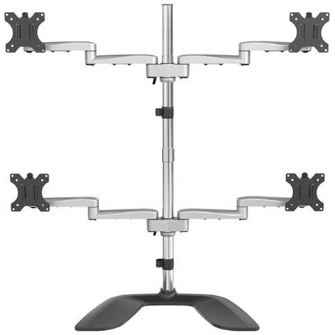 ARMQUADSS supporto da tavolo per Tv a schermo piatto 81,3 cm (32") Libera installazione Nero, Argento - Foto 2