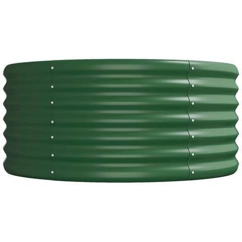 Letto Giardino Acciaio Verniciato a Polvere 368x80x36 cm Verde - Foto 5