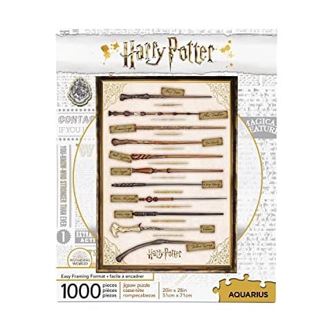 Bacchette Puzzle Di Harry Potter (puzzle Da 1000 Pezzi) - Articoli E Oggetti Da Collezione Di Harry Potter Con Licenza Ufficiale - Antiriflesso - Adattabilita Precisa - Praticamente Senza Polvere Di Puzzle - 20 X 28 Pollici - Foto 1
