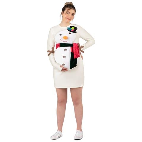 Costume Per Adulti Bianco Pupazzo Di Neve (2 Pezzi) - Foto 7