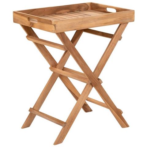 Tavolino Ronda - Marrone - Legno - 39x29x49,5 Cm - Foto 1