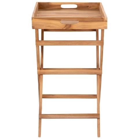 Tavolino Ronda - Marrone - Legno - 39x29x49,5 Cm - Foto 5