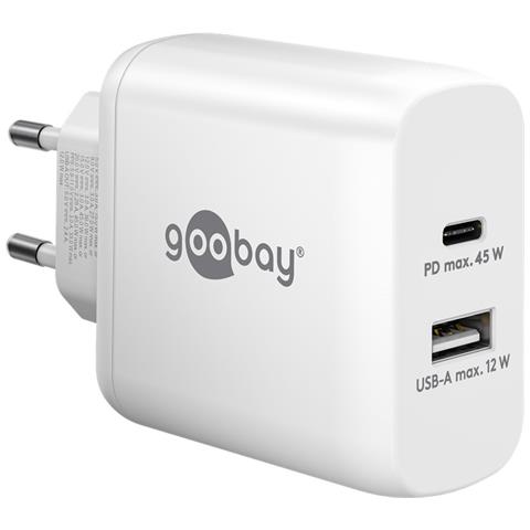 65412 Caricabatterie per dispositivi mobili Cuffie, Computer portatile, Smartphone, Tablet Bianco AC Interno - Foto 1