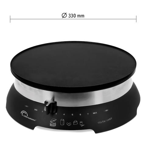 Celtic Chef crepiera 1 crepe 1300 W Nero - Foto 5