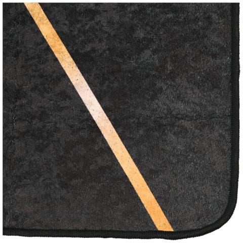 Tappeto Lavabile Nero E Oro 80x300 Cm Antiscivolo - Foto 3