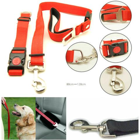 Guinzaglio Con Cintura Sicurezza E Collere Trasporto Cane Gatto Auto Regolabile - Foto 1