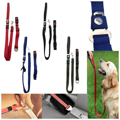Guinzaglio Con Cintura Sicurezza E Collere Trasporto Cane Gatto Auto Regolabile - Foto 3
