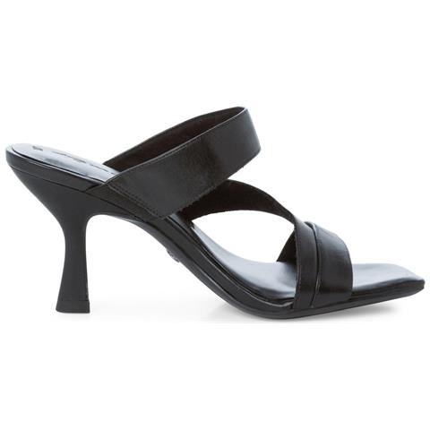 Black Elegant Open Slippers Ciabatte Pelle Scarpe Donna Nero Eu 37, 1-27201-28 001 - Foto 3