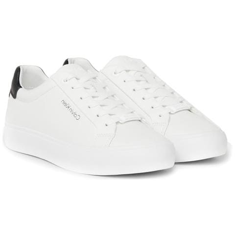 Vulcanized Lace Up Leisure Trainers Sneakers Pelle Scarpe Donna Bianco Eu 39, Hw0hw02037 0li - Foto 1