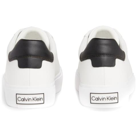 Vulcanized Lace Up Leisure Trainers Sneakers Pelle Scarpe Donna Bianco Eu 39, Hw0hw02037 0li - Foto 3