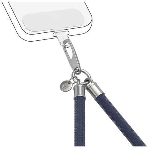 Tracolla Universale Per Smartphone Con Sistema Di Fissaggio, Blu Marine - Foto 1