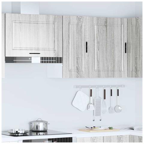 Pensile Da Cucina Porto Grigio Sonoma In Legno Multistrato - Foto 3