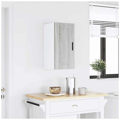 Pensile Da Cucina Porto Grigio Sonoma In Legno Multistrato - Foto 1