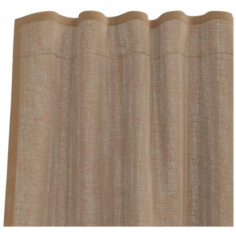 Tende In Voile Con Passanti 2 Pz Marrone Chiaro 140x260 Cm - Foto 8