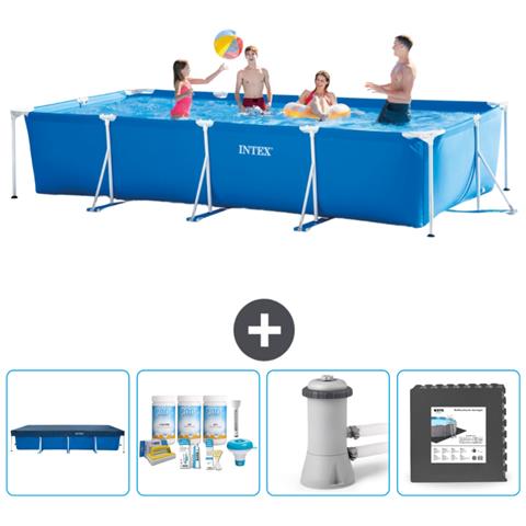 Piscina Fuori Terra - Rettangolo - 450x220x84 Cm - Blu - Include Accessori Coordinati Cb3 - Foto 1