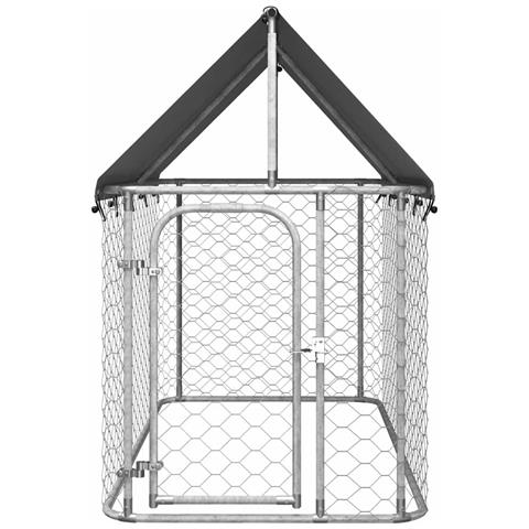 Gabbia Per Cani Da Esterno Con Tetto 200x100x150 Cm - Foto 2