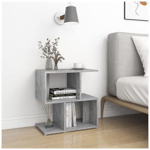 Comodini 2pz Grigio Cemento 50x30x51,5 Cm In Legno Multistrato - Foto 7