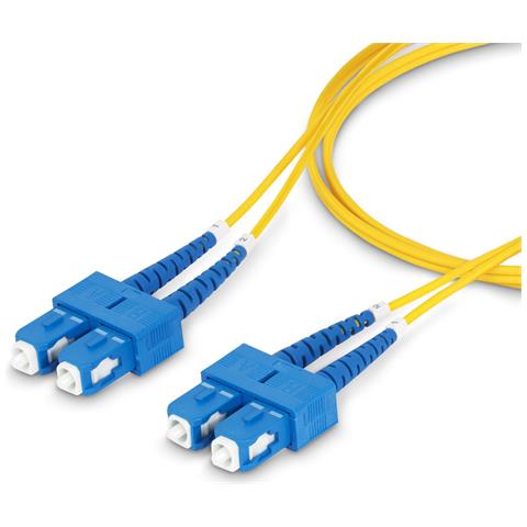 Cavo in fibra ottica duplex monomodale OS2 da SC a SC (UPC) da 5m, 9/125µm, 40G / 100G, Insensibile alla piegatura, Bassa perdita di inserzione, Cavo patch in fibra LSZH - Foto 5