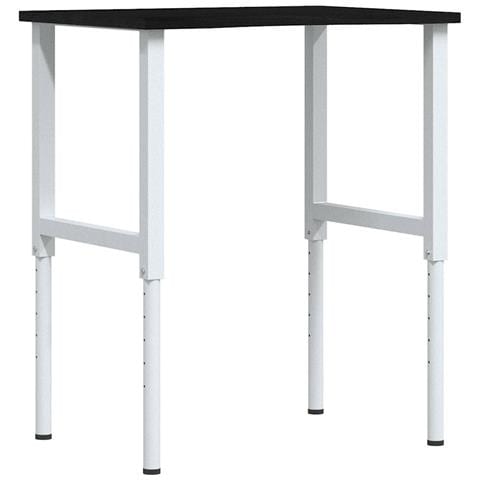 Banco Lavoro Marrone Scuro 80x60x(71,5-98) cm Legno di Rovere - Foto 1