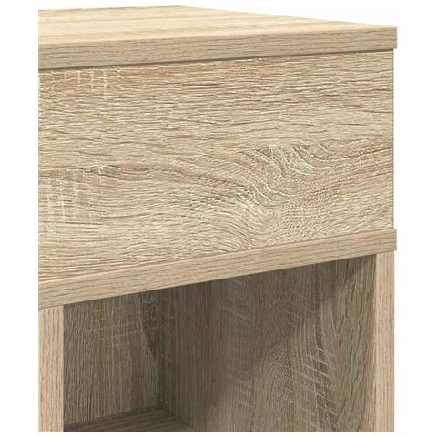 Comodino con Cassetto Rovere Sonoma 25x31x66 cm - Foto 9