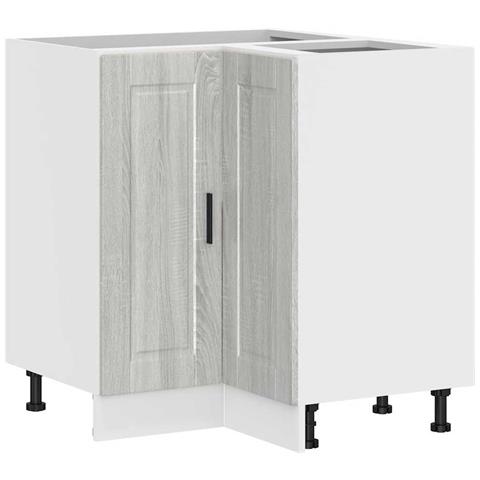 Base ad Angolo Cucina Porto Grigio Sonoma in Legno Multistrato - Foto 1