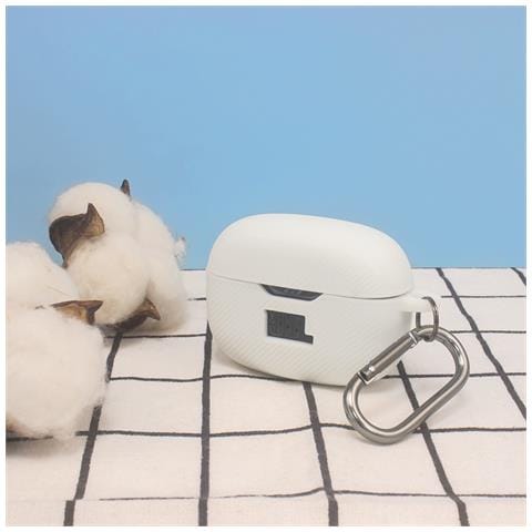 Custodia In Silicone Per Auricolari Jbl Vibe Beam: Protezione, Stile E Comfort White - Foto 2