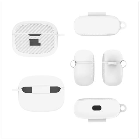 Custodia In Silicone Per Auricolari Jbl Vibe Beam: Protezione, Stile E Comfort White - Foto 1