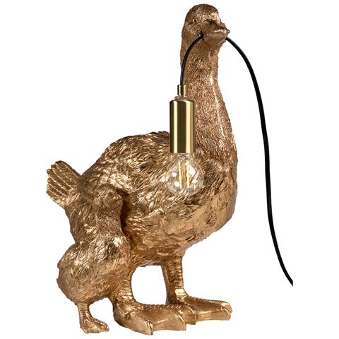 Lampada Da Tavolo Anatra Daffy Oro - Foto 2