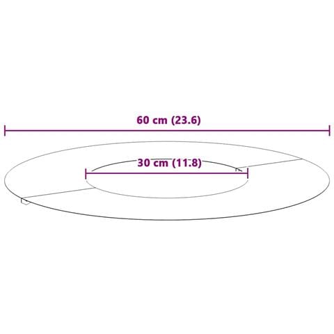 Anello piatto per albero Oliver verde Ø30 / 60 cm Acciaio - Foto 8
