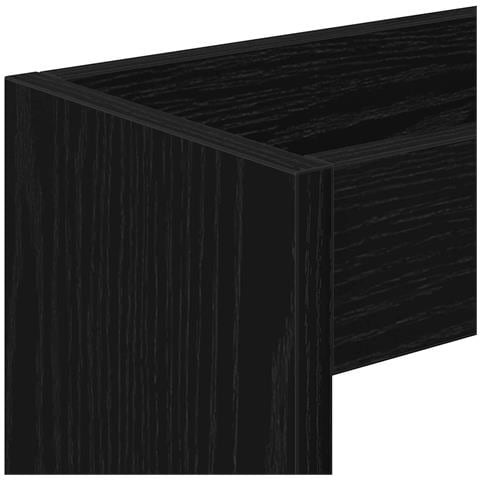 Carrello di Stoccaggio Stretto Rovere Nero 60 x 18 x 70 cm - Foto 9