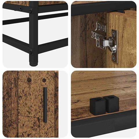 Mobile TV Legno vecchio 210 x 35 x 41 cm Legno multistrato - Foto 9