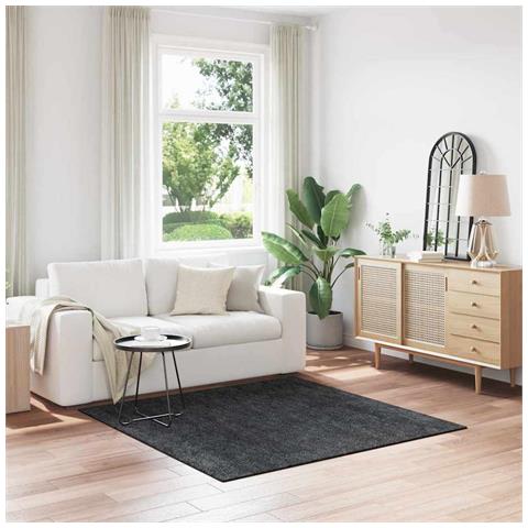 Tappeto Grigio scuro 160 x 160 cm Polipropilene - Foto 2