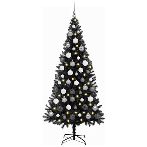 Alberi di Natale artificiali Nero 180 cm PVC - Foto 1