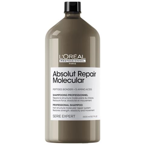 L'oreal Professionnel, Serie Expert Absolut Repair Molecular, Shampoo Per Capelli, Riparazione, 1500 Ml - Foto 1