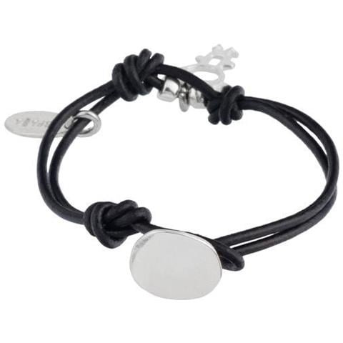 Bracciale In Pelle Con Ciondolo In Argento E Zama Per Ragazzi - Foto 3