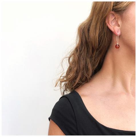 Pendente In Argento E Agata Ag Pendolo In Argento 925 - Foto 2