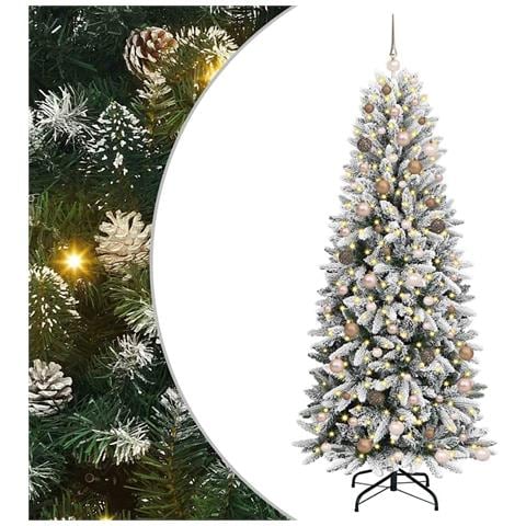 Albero di Natale artificiale con 300 LED Bianco 210 cm - Foto 1