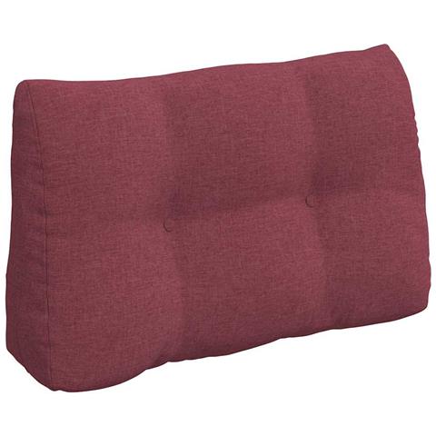 Cuscino per Schiena Rosso Vino 80 x 24 x 50 cm Tessuto - Foto 1