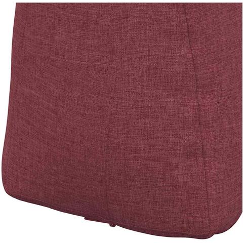 Cuscino per Schiena Rosso Vino 80 x 24 x 50 cm Tessuto - Foto 9