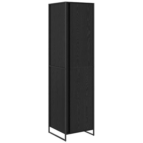 Armadio 2 pcs Rovere Nero 50 x 50 x 200 cm Legno multistrato - Foto 1