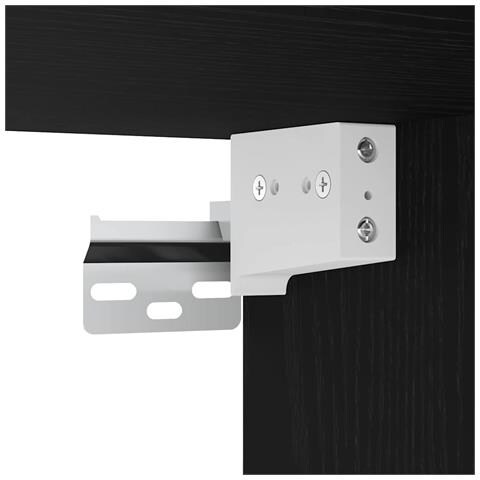 Mobile TV da parete Rovere nero 80 x 34,5 x 40 cm - Foto 9