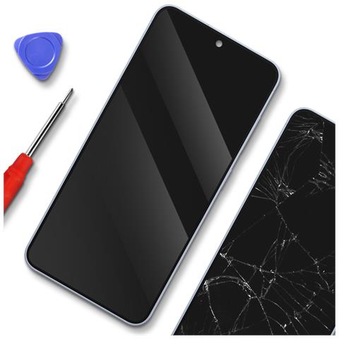 Schermo Completo Amoled Di Ricambio Per Galaxy S25 Service Pack Con Telaio, Blu Chiaro - Foto 2