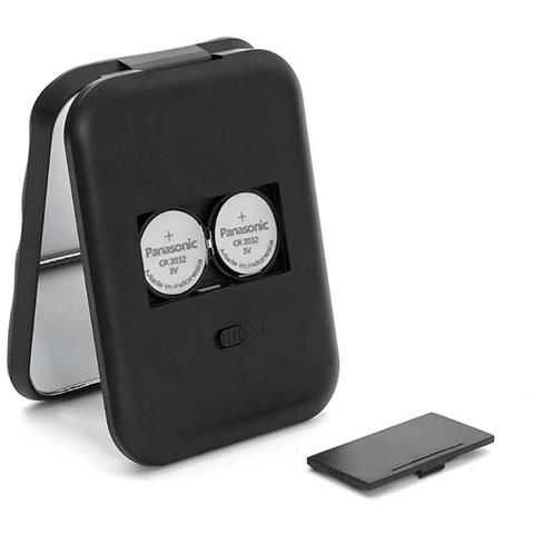 Specchio Per Trucco Portatile A Led Con Ingrandimento 3x E Luce Ad Anello Black - Foto 2