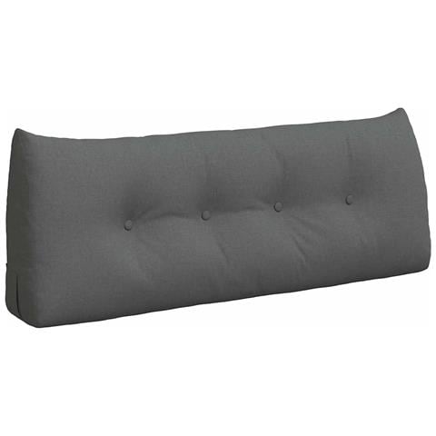 Cuscino per Schiena Grigio scuro 120 x 24 x 50 cm Tessuto - Foto 1